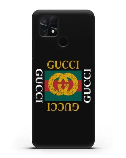Чехол с логотипом Гуччи силиконовый для Xiaomi Poco C40