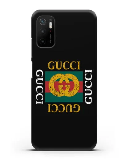 Чехол с логотипом Гуччи силиконовый для Xiaomi Poco M3 Pro