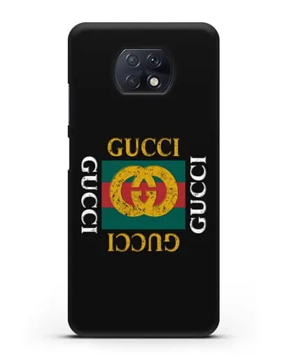 Чехол с логотипом Гуччи силиконовый для Xiaomi Redmi Note 9T