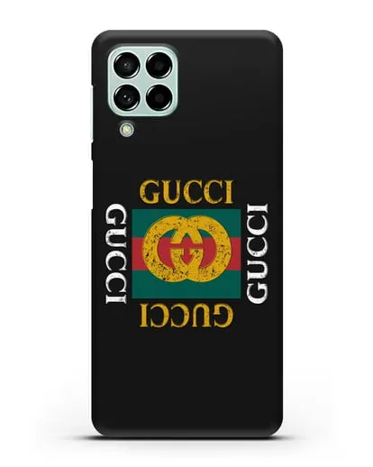 Чехол с логотипом Гуччи силиконовый для Samsung Galaxy M53 [SM-M536]