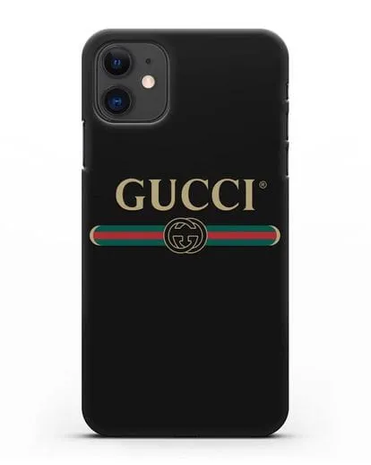 Чехол с эмблемой Gucci силиконовый для iPhone 11