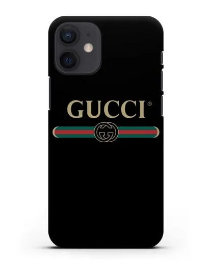 Чехол с эмблемой Gucci силиконовый для iPhone 12 mini