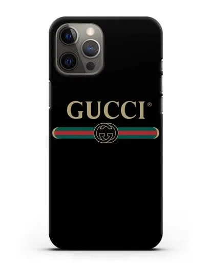 Чехол с эмблемой Gucci силиконовый для iPhone 12 Pro Max