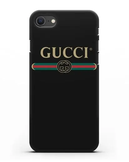 Чехол с эмблемой Gucci силиконовый для iPhone SE 2020