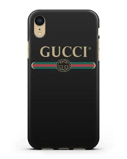 Чехол с эмблемой Gucci силиконовый для iPhone XR