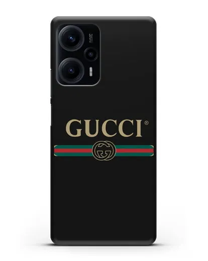 Чехол с эмблемой Gucci силиконовый для Xiaomi Poco F5