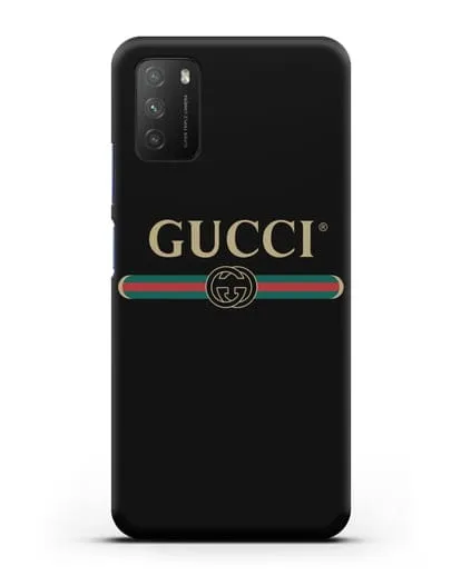 Чехол с эмблемой Gucci силиконовый для Xiaomi Poco M3