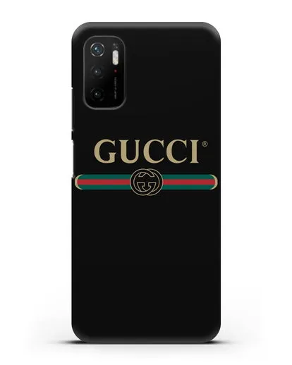 Чехол с эмблемой Gucci силиконовый для Xiaomi Poco M3 Pro