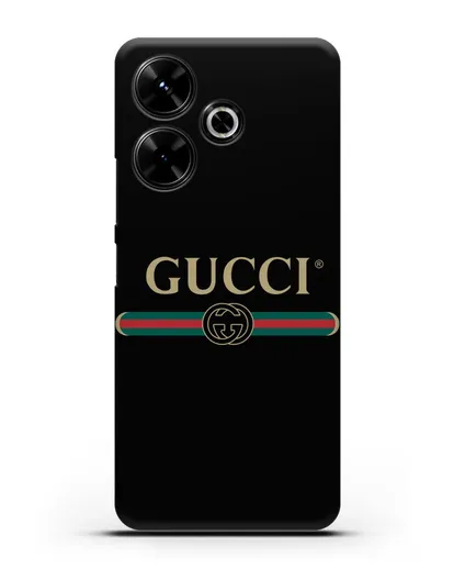 Чехол с эмблемой Gucci силиконовый для Xiaomi Poco M6