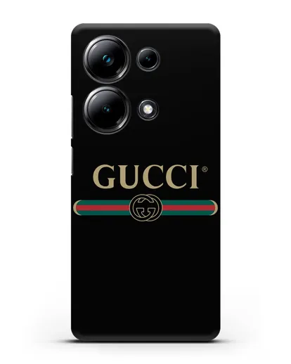 Чехол с эмблемой Gucci силиконовый для Xiaomi Poco M6 Pro