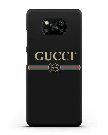 Чехол с эмблемой Gucci силиконовый для Xiaomi Poco X3