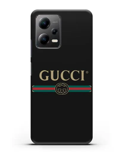 Чехол с эмблемой Gucci силиконовый для Xiaomi Poco X5