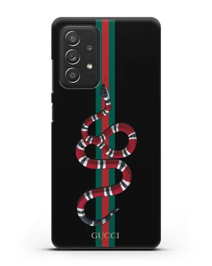 Чехол Гуччи со змеей силиконовый для Samsung Galaxy A53