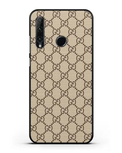 Чехол Гуччи с узором силиконовый для Honor 20e