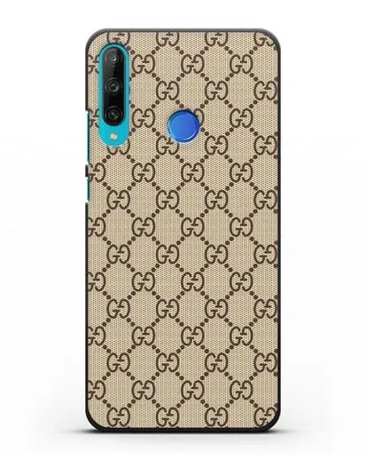 Чехол Гуччи с узором силиконовый для Honor 9C