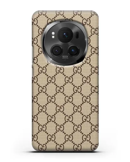 Чехол Гуччи с узором силиконовый для Honor Magic 6 Pro