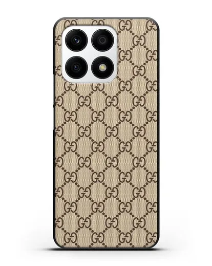 Чехол Гуччи с узором силиконовый для Honor X8a