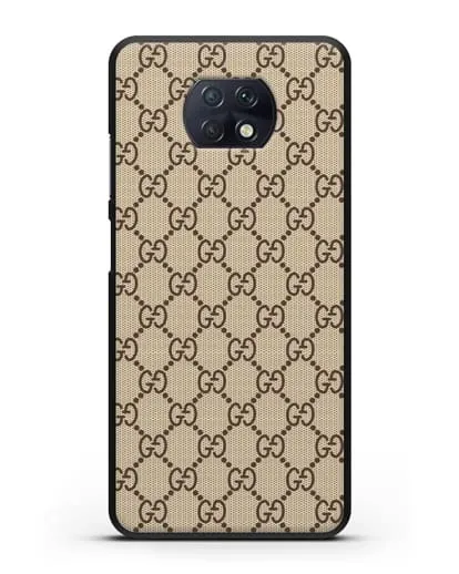 Чехол Гуччи с узором силиконовый для Xiaomi Redmi Note 9T