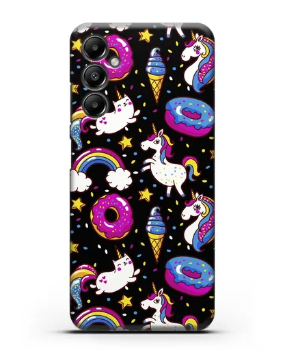Чехол с дизайном Единороги, пончики, мороженое силиконовый для Samsung Galaxy A05s [SM-A057]