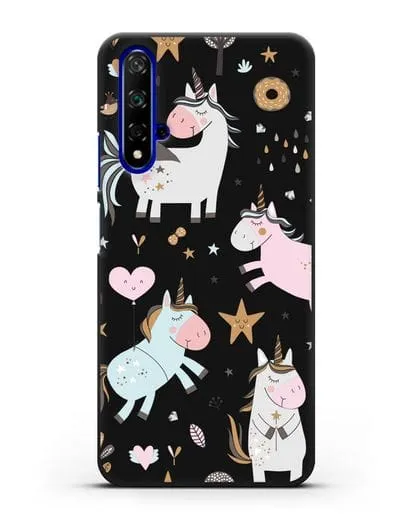 Чехол с дизайном Единороги из мира снов силиконовый для Honor 20