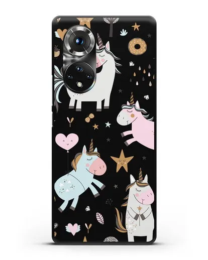 Чехол с дизайном Единороги из мира снов силиконовый для Honor 50