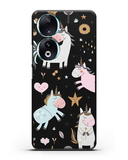 Чехол с дизайном Единороги из мира снов силиконовый для Honor 90