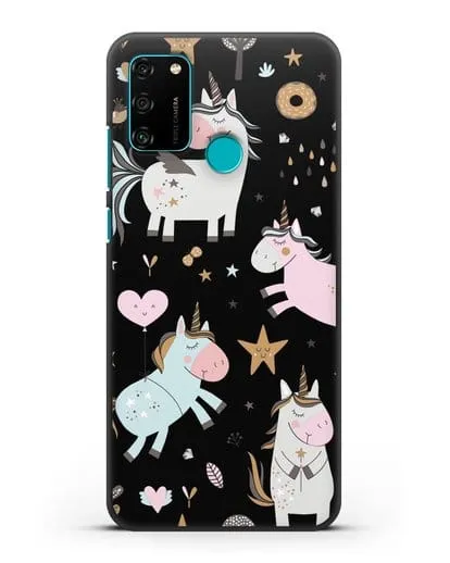 Чехол с дизайном Единороги из мира снов силиконовый для Honor 9A
