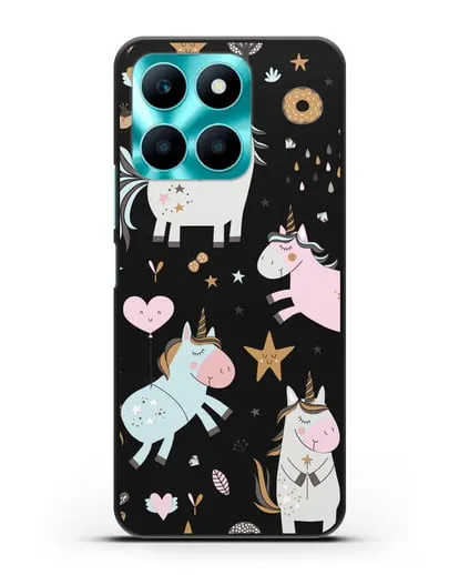 Чехол с дизайном Единороги из мира снов силиконовый для Honor X6a