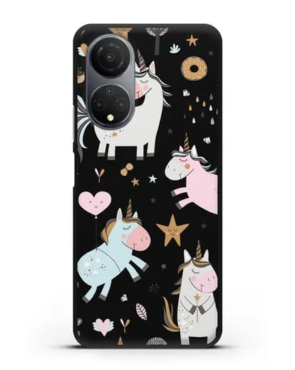 Чехол с дизайном Единороги из мира снов силиконовый для Honor X7