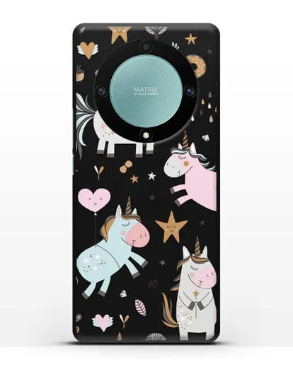 Чехол с дизайном Единороги из мира снов силиконовый для Honor X9a