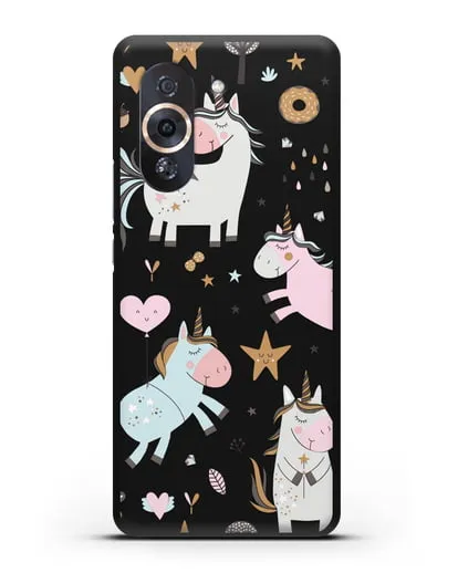 Чехол с дизайном Единороги из мира снов силиконовый для Huawei Nova 10