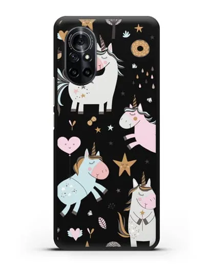 Чехол с дизайном Единороги из мира снов силиконовый для Huawei Nova 8
