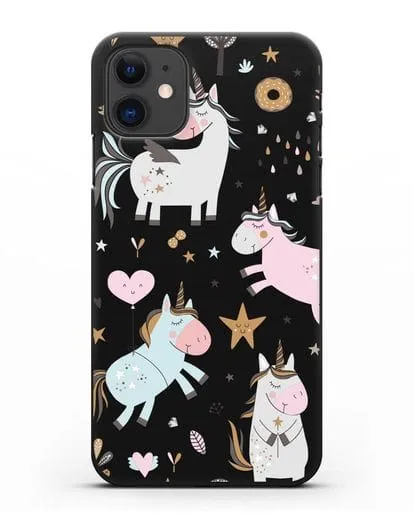Чехол с дизайном Единороги из мира снов силиконовый для iPhone 11