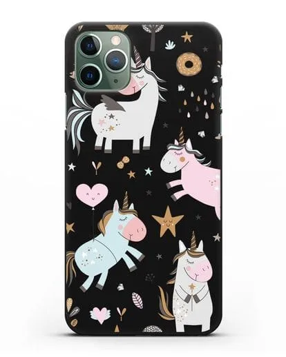 Чехол с дизайном Единороги из мира снов силиконовый для iPhone 11 Pro