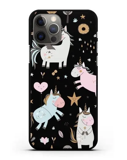 Чехол с дизайном Единороги из мира снов силиконовый для iPhone 12 Pro