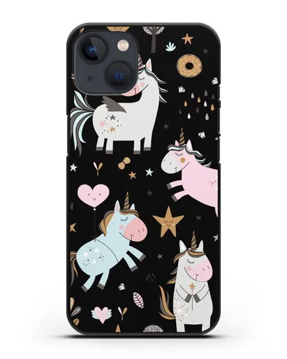 Чехол с дизайном Единороги из мира снов силиконовый для iPhone 13 Mini