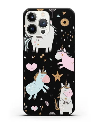 Чехол с дизайном Единороги из мира снов силиконовый для iPhone 13 Pro Max