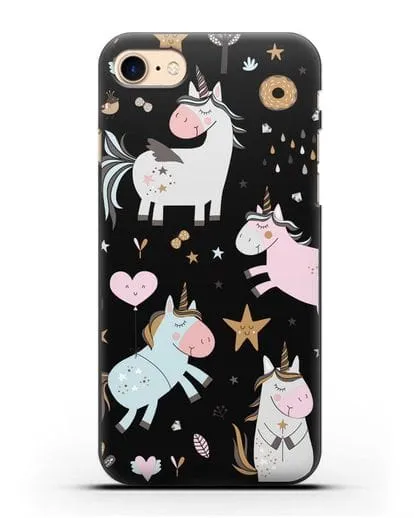 Чехол с дизайном Единороги из мира снов силиконовый для iPhone 7