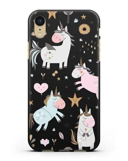 Чехол с дизайном Единороги из мира снов силиконовый для iPhone XR