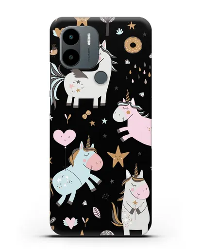 Чехол с дизайном Единороги из мира снов силиконовый для Xiaomi Poco C51