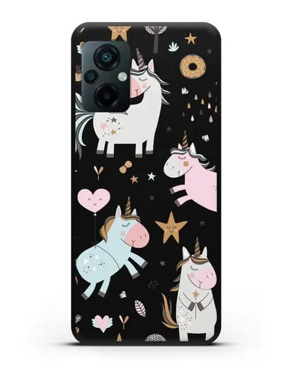 Чехол с дизайном Единороги из мира снов силиконовый для Xiaomi Poco M5