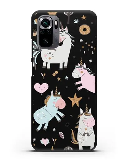 Чехол с дизайном Единороги из мира снов силиконовый для Xiaomi Poco M5s