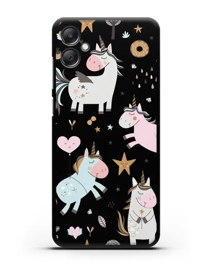 Чехол с дизайном Единороги из мира снов силиконовый для Samsung Galaxy A05 [SM-A055]