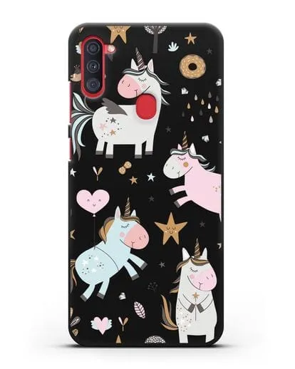Чехол с дизайном Единороги из мира снов силиконовый для Samsung Galaxy A11 [SM-A115F]