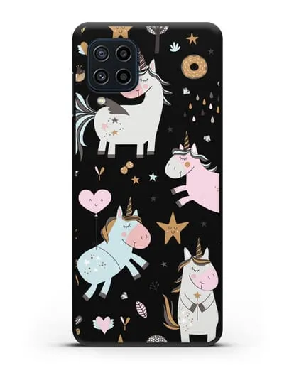 Чехол с дизайном Единороги из мира снов силиконовый для Samsung Galaxy M22 [M225F]
