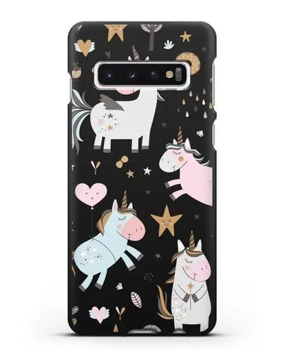 Чехол с дизайном Единороги из мира снов силиконовый для Samsung Galaxy S10 [SM-G973F]