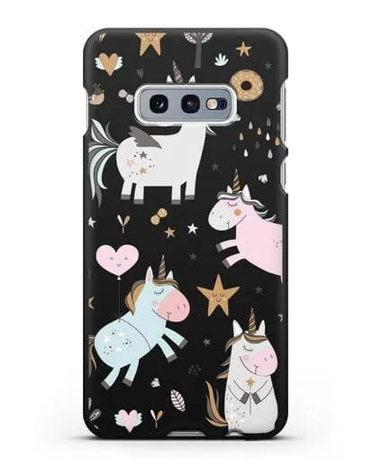 Чехол с дизайном Единороги из мира снов силиконовый для Samsung Galaxy S10e [SM-G970F]