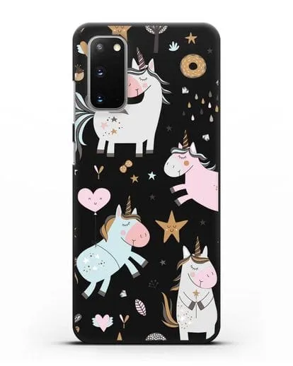 Чехол с дизайном Единороги из мира снов силиконовый для Samsung Galaxy S20 [SM-G980F]