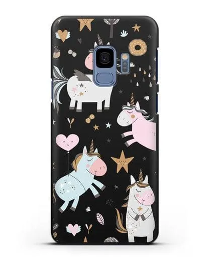 Чехол с дизайном Единороги из мира снов силиконовый для Samsung Galaxy S9 [SM-G960F]