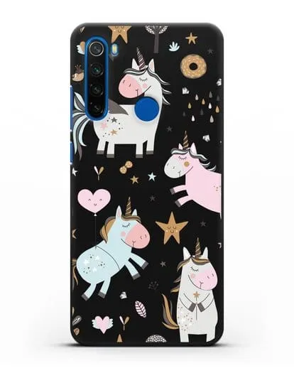 Чехол с дизайном Единороги из мира снов силиконовый для Xiaomi Redmi Note 8